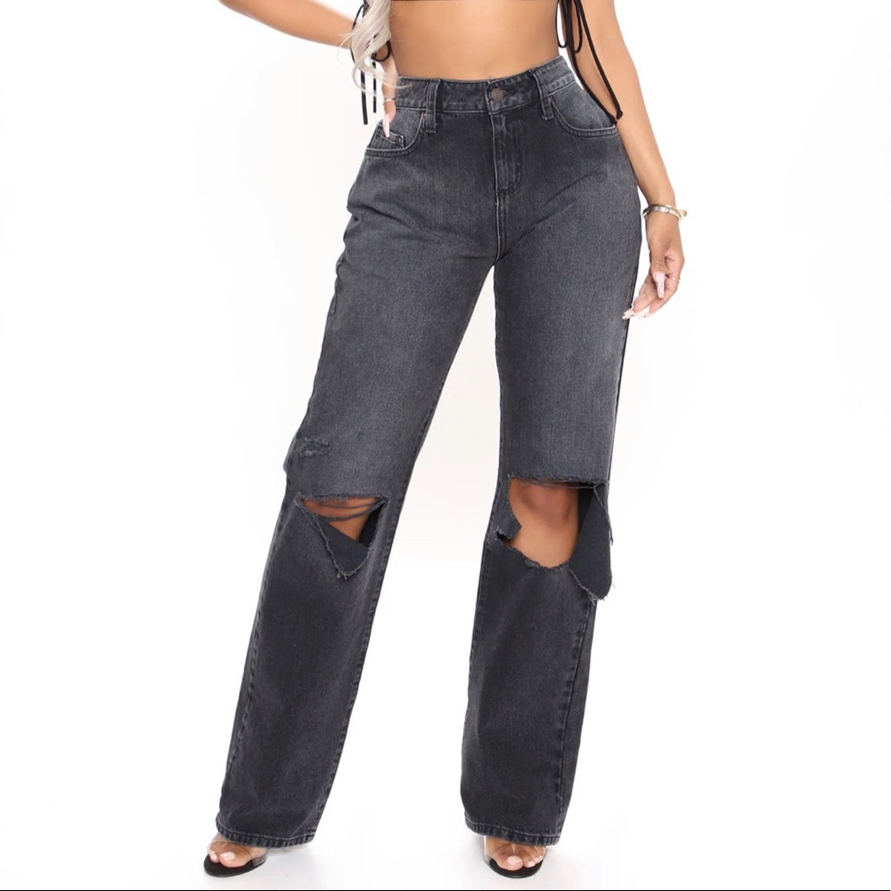 Black Boyfriend Jeans